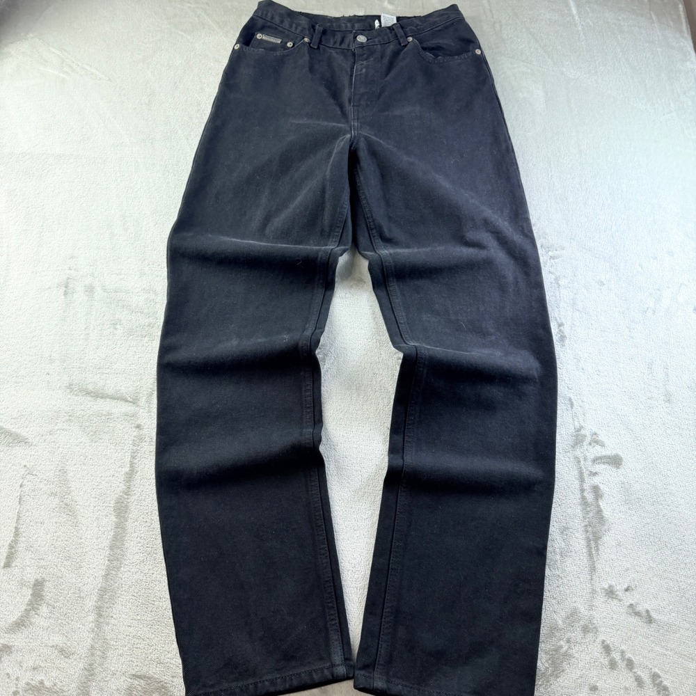 Calvin Klein Jeans Vintage 90s Black High Rise Straight Leg Jeans Size 10